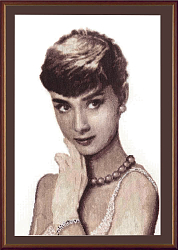 Вышивка ЗГ-001 Одри Хепберн Вышивка ЗГ-001 Одри Хепберн