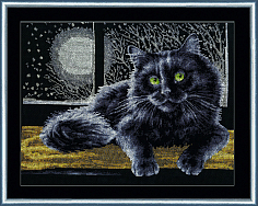 Вышивка К-009 Черный кот