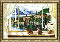 Вышивка ДЛ-019 Вид на залив Вышивка ДЛ-019 Вид на залив