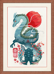 Вышивка МГ-025 Изумрудный дракон Вышивка МГ-025 Изумрудный дракон