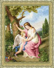 Вышивка МК-095 Женщина и Амур. 1792 Вышивка МК-095 Женщина и Амур. 1792